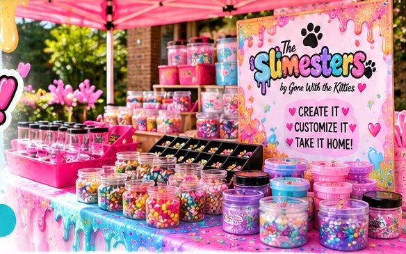 Colorful Slimesters slime bar